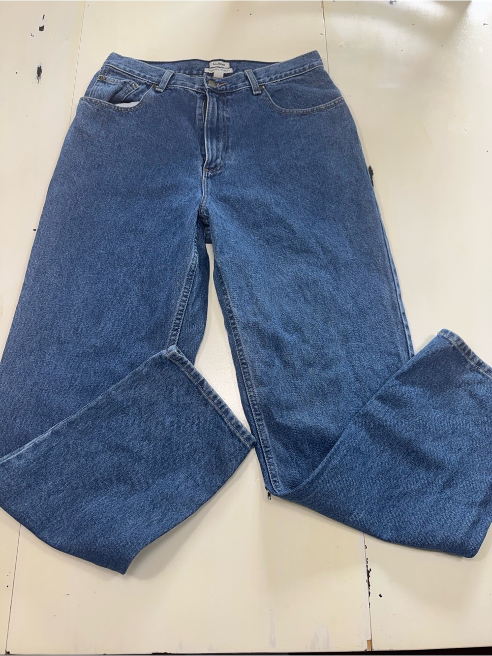 L.L. Bean Women's Original Fit / Relaxed Jeans (Size 12 Medium Tall / 12 MT)
